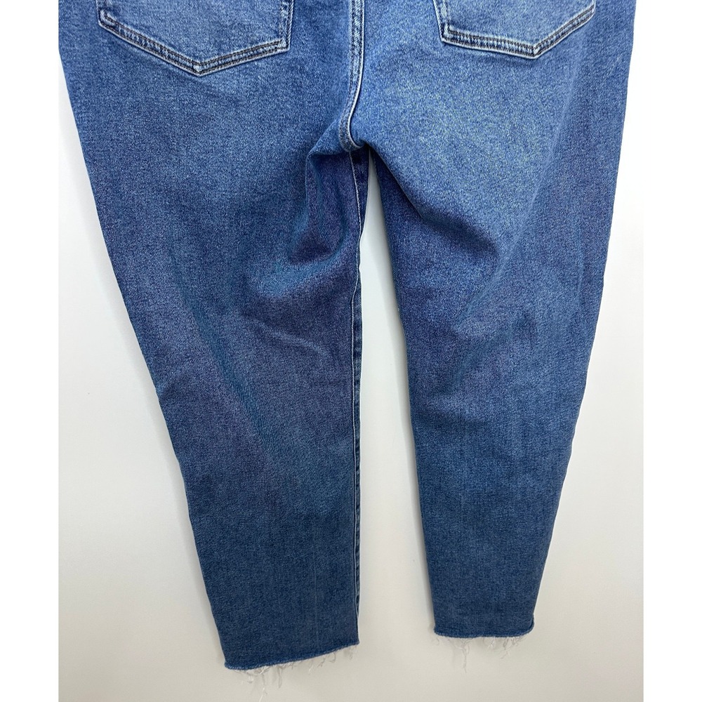 J.Crew 2024 Essential Straight All Day Stretch Jeans Raw Hem Blue Denim Size 31 - Picture 10 of 11